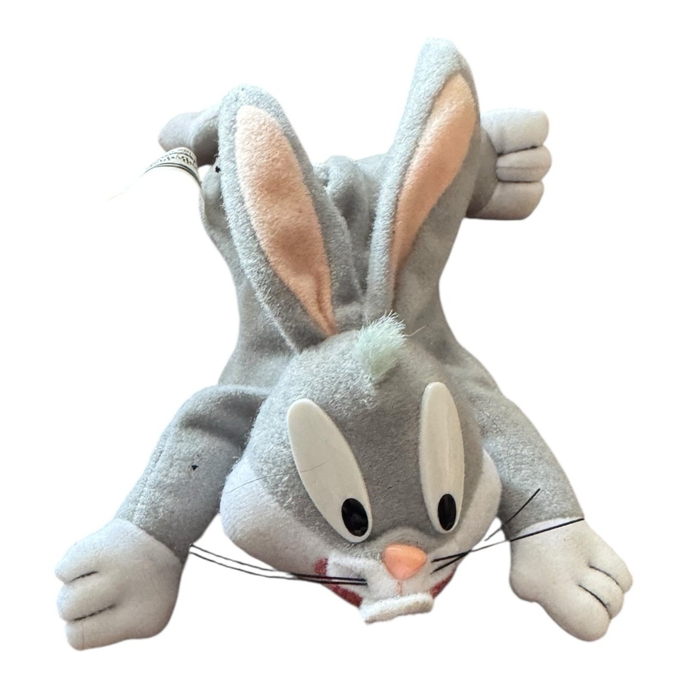 Play By Play 6" Inch Bugs Bunny Plush Toy Looney Tunes Poseable Vintage‎ 1997
